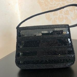 Beaded and sequin evening bag
